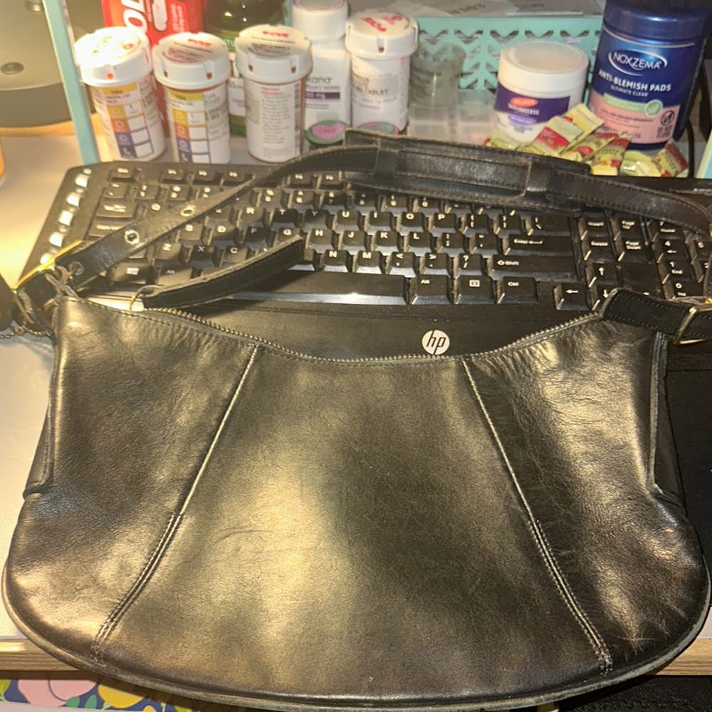 Elegant Black Leather Women's Bag